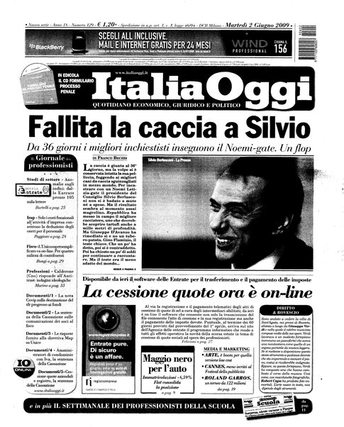 Italia oggi : quotidiano di economia finanza e politica